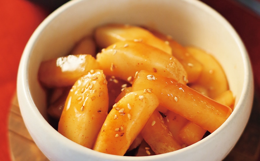 大根とお餅の韓国風甘辛煮